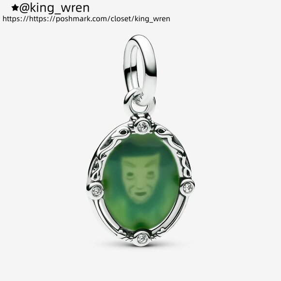 Pandora Disney Snow White Magic Mirror Dangle Charm - Picture 1 of 6